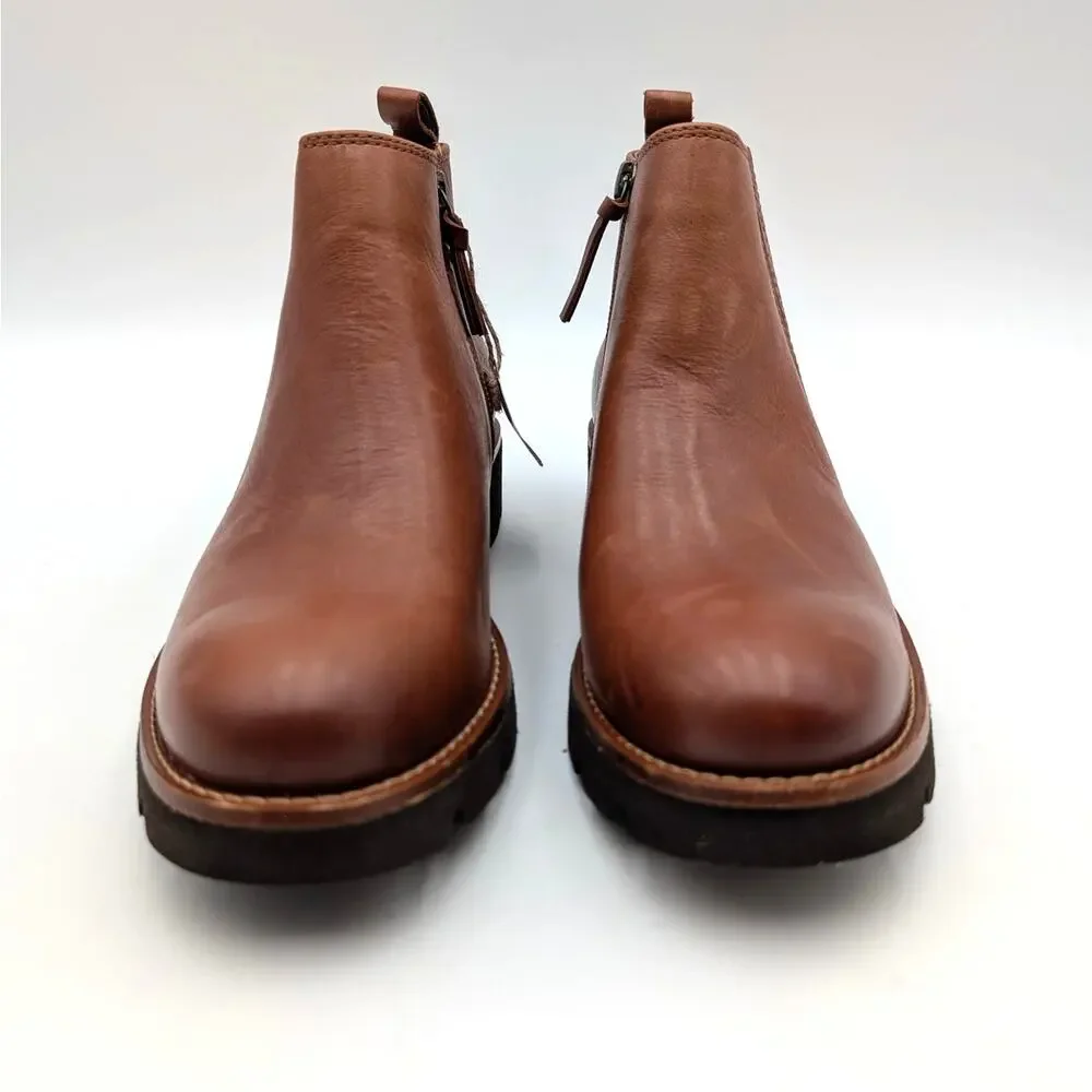 Sofft Paige Waterproof Chelsea Ankle Boots Women's Bourbon Size US6M EU36.5